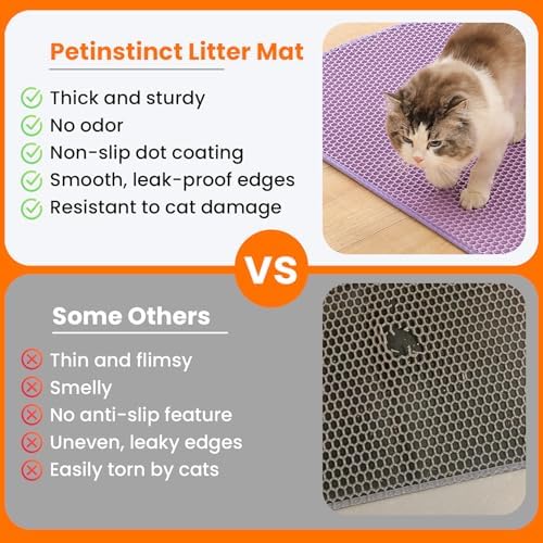 Cat Litter Mat, Double Layer Honeycomb Litter Box Mat - Image 3