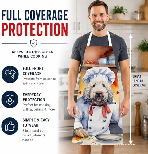 Caroline's Treasures Komondor The Chef Apron Cooking Kitchen Server Baking - Image 3