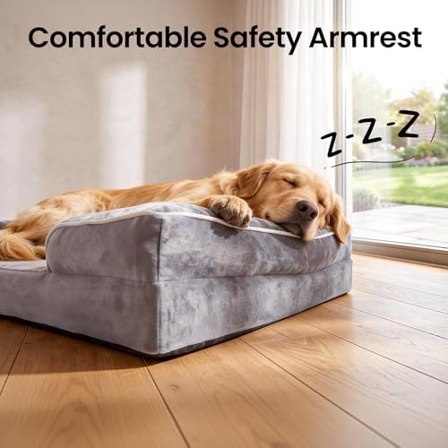 OhGeni Orthopedic Extra Large Dog Bed Couch, Memory Foam - Image 3