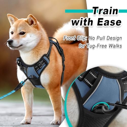 BARKBAY Dog Harness for Medium Sized Dog No Pull 2 Leash Clips Dog Vest - Image 2