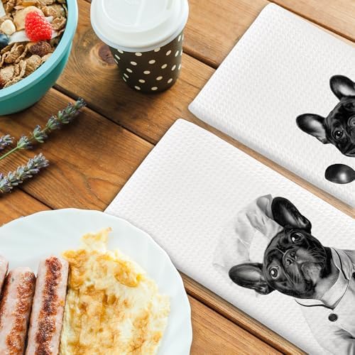 Dog Kitchen Towels Decor Set of 2 - Image 4