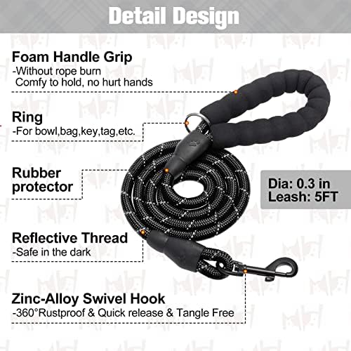 BEAUTYZOO Small Dog Harness and Leash Set, No Pull Puppy Pet Vest- Black - Image 4
