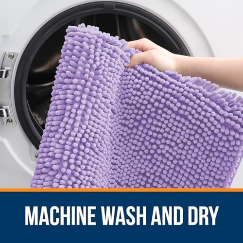 OLANLY Large Bathroom Rugs 70x46, Extra Soft Absorbent Chenille Bath Rugs - Image 5