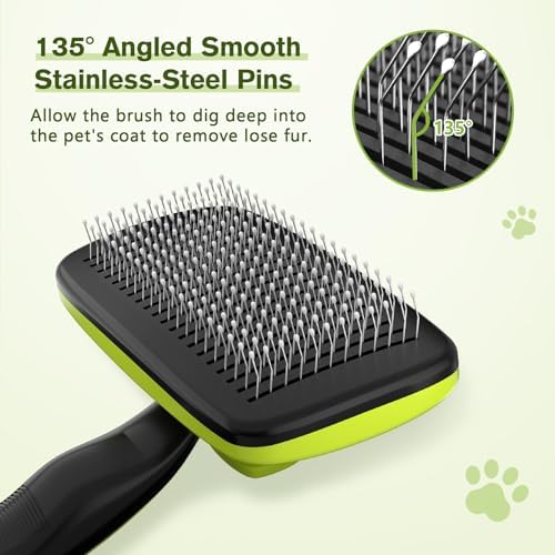 Pecute Skin Friendly Self-Cleaning Slicker Brush - Image 4
