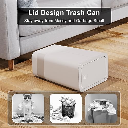 N. NETDOT 3 Pack 10L / 2.6 Gallon Small Trash Can - Image 3