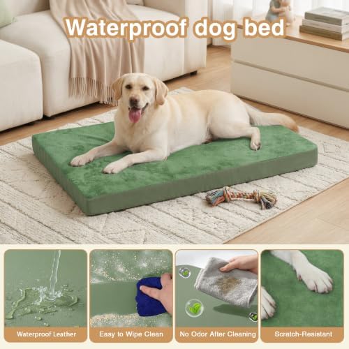 Waterproof Extra Large Dog Bed Washable Outdoor Orthopedic XL Crate Pad 42" - Image 2
