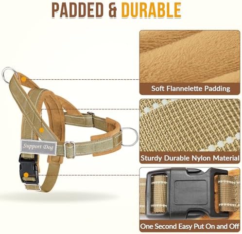Lukovee No Pull Dog Harness and Leash Set, Soft Padded - Image 4