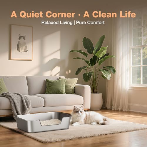 Qiuma Stainless Steel Cat Litter Box - Image 6