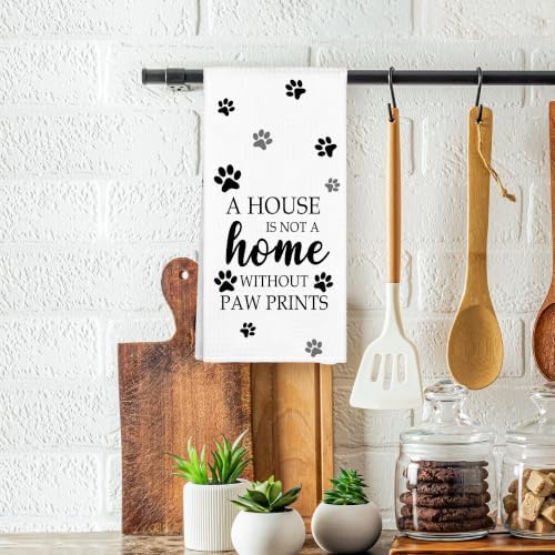White Paw Farmhouse Kitchen Towels Decor Gifts - Image 2