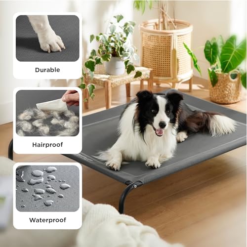 Bedsure Outdoor Elevated Cooling Dog Bed Medium Size Dog, 41in Terracotta - Image 4