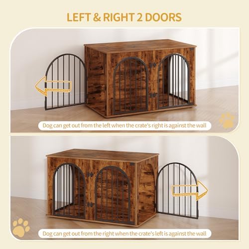 Hzuaneri 39.4'' Dog Crate Furniture, Dog Kennel Indoor - Image 4