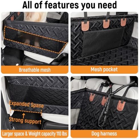 YJGF Large Dog Car Seat Large Size Dog, Pet Car Seat Cover - Image 5