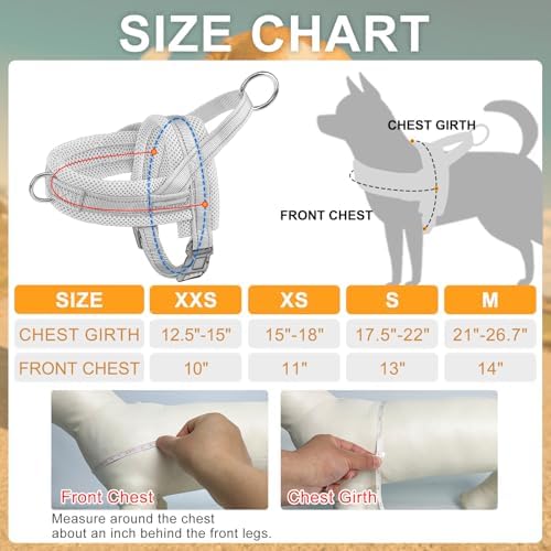 BEAUTYZOO Dog Harness Medium Sized and Leash Set, No Pull Step in Pet Vest - Image 5