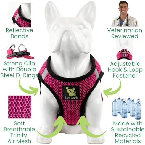 EcoBark Step in Dog Harness Reflective Soft Ultra Padded Mesh Dog Harnesses - Image 3