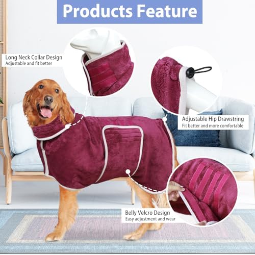 Dog Bathrobe Towel - Image 2