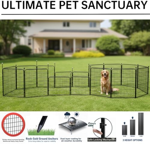 Puppy Playpen, IGOOUO 24'' Portable Dog Playpen - Image 4