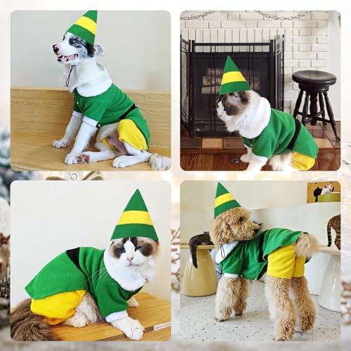Dog Elf Christmas Costume, Funny Party Halloween Cosplay Outfit(2X-Large) - Image 5