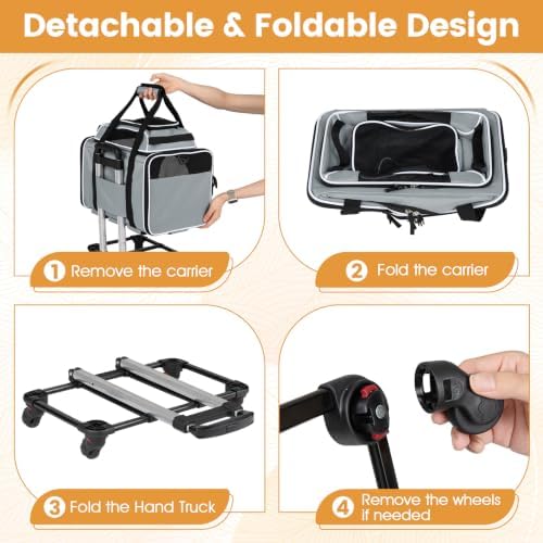 PETSITE Rolling Cat Carrier - Image 5