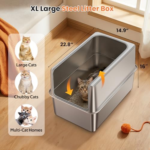 Stainless Steel Litter Box - Image 4