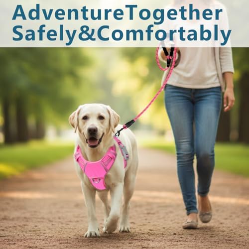 BARKBAY No Pull Dog Harness for Large Dogs, ID Tag Holder Dog Vest - Image 7