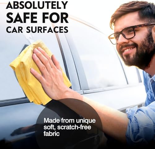 ARTIPOLY Premium Shammy Towel for Car Drying 2pk-Super Absorbent Chamois - Image 3