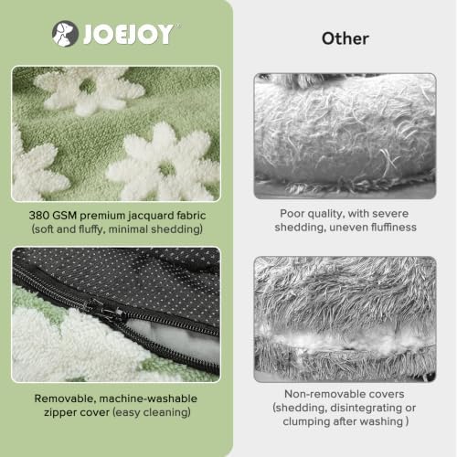 JOEJOY Jacquard Donut Round Small Dog Beds, Removable Washable Cover, Cute - Image 3