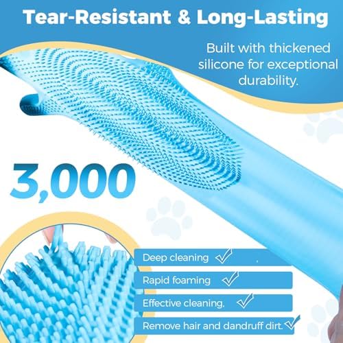 Pet Grooming Gloves, Dog Washing Gloves - Image 4