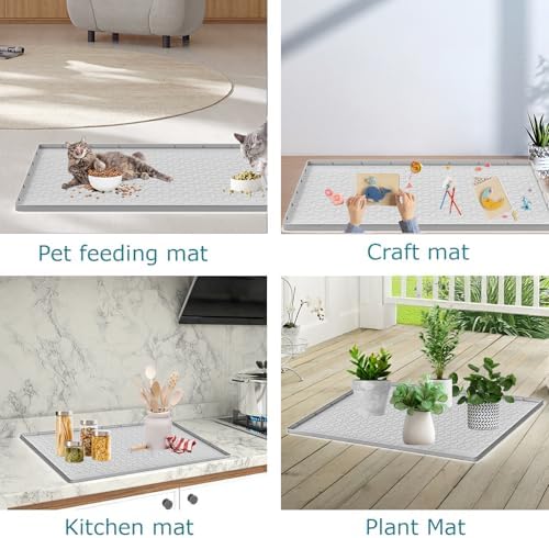 Cat Litter Mat for Litter Box, Silicone Large Cat Litter Trapping Mat - Image 6