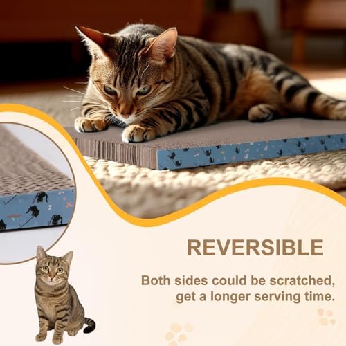 2Pack Cat Scratcher Pad, Reversible Scratching Cardboard - Image 6