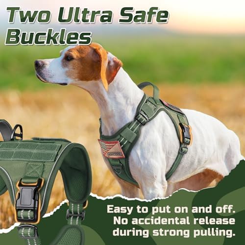 rabbitgoo Tactical Dog Harness for X-Large, No Pull Military Service Vest - Image 2