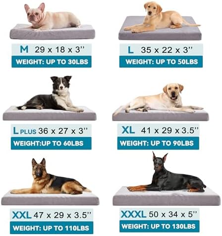 WATANIYA PET Cooling Dog Beds for Large Dogs, 35-Inch Dog Crate Bed - Image 4