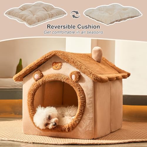 Cute Cat Beds for Indoor Cats, Foldable Cat House - Image 7