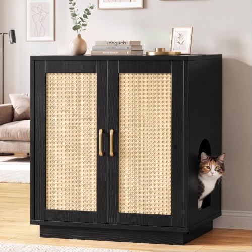 Gitelsnour Cat Litter Box Enclosure Furniture-Hidden Storage by Gitelnour