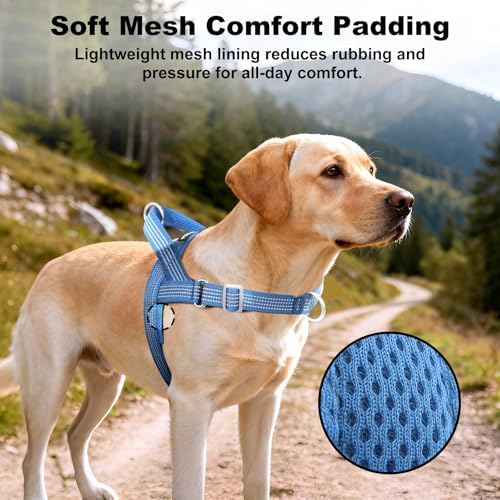 No Pull Dog Harness with Handle, Adjustable Soft Mesh Padded Vest - Image 4