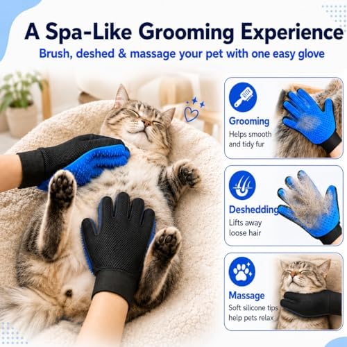 NVNAN 3 PCS Pet Hair Removal Glove and Pet Hair Remover - Image 7
