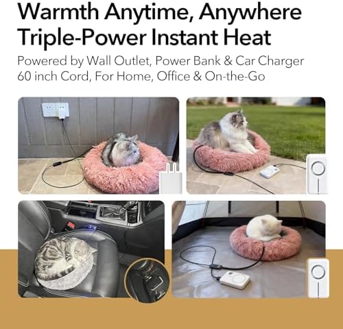 USB Pet Heating Pad – Turns Any Pet Bed Heated, 5V/2A Required, 5-Temp & Timer - Image 4