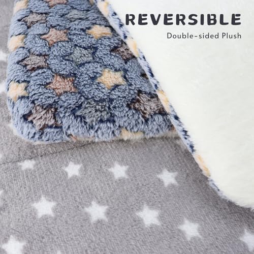 2-Pack Dog Blanket for Crate, Washable Reversible Plush Crate Liner - Image 4