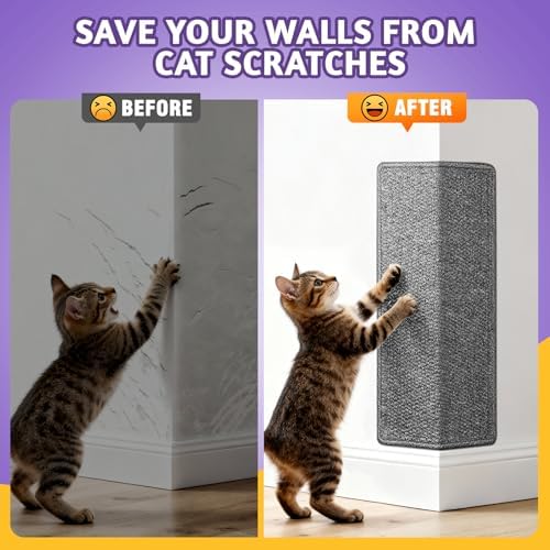 ENONCI Corner Cat Scratcher, 23.6x11.8 Furniture Furniture Protector Couches & - Image 3