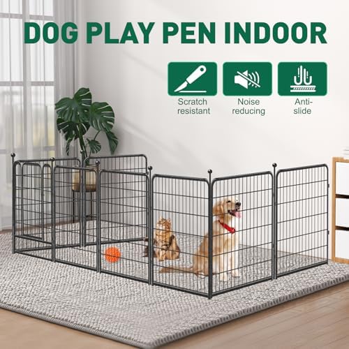 VISCOO Dog Playpen Outdoor, 8 Panels 40" High Heavy Duty Metal Dog Pen - Image 3