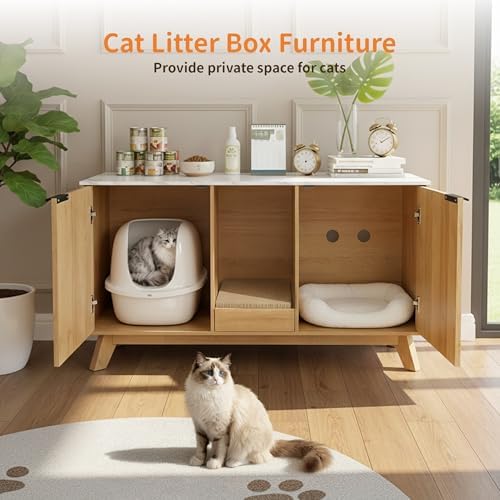 Double Cat Litter Box Enclosure - Image 3
