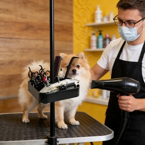Pumtus Rotatable Pet Grooming Tools Holder, Portable ABS Plastic Grooming Table - Image 6