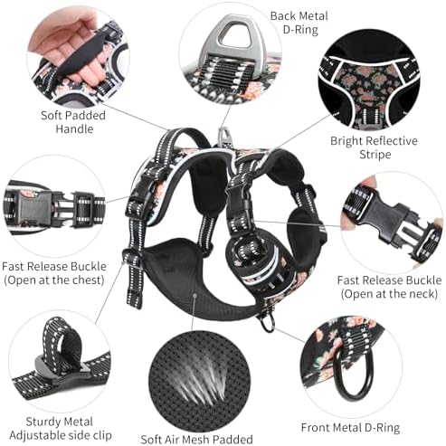 Timos Small Dog Harness, No Pull No Choke, Easy On & Off - Image 4