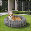 BALANCE Luxury Donut Dog Bed, 30 Inches Round Dog Bed Medium Size Dogs Washable by BalancePet