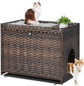 Cat Litter Box Enclosure with Door, Hidden Cat Washroom Furniture by Catlitterboxenclosure