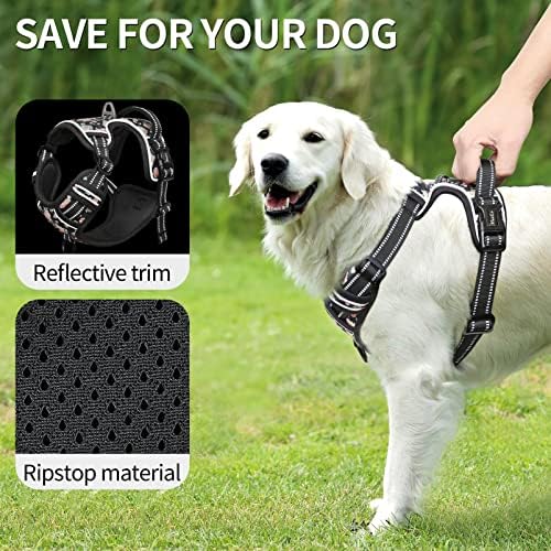 HEELE Dog Harness, No Pull Adjustable Padded Reflective Harness - Image 5