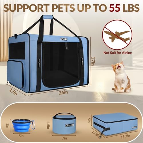 Petskd 26"x17"x17" Extra Large Cat Carrier - Image 3