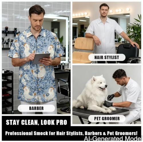 Dog Grooming Smock for Women & Men Water & Hair Repellent - Image 4