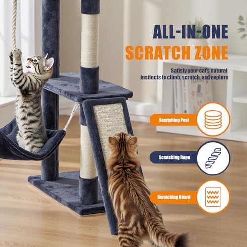 Sweetcrispy 63 Inch Cat Tree Tower - Image 3