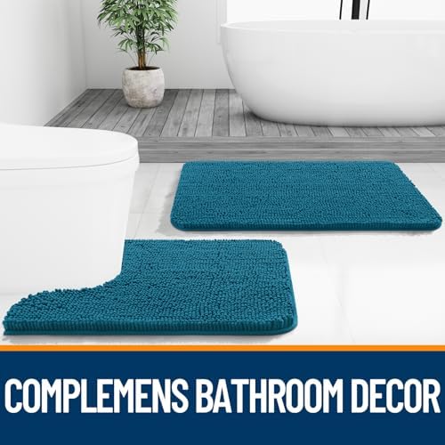 OLANLY Large Bathroom Rugs 70x46, Extra Soft Absorbent Chenille Bath Rugs - Image 7