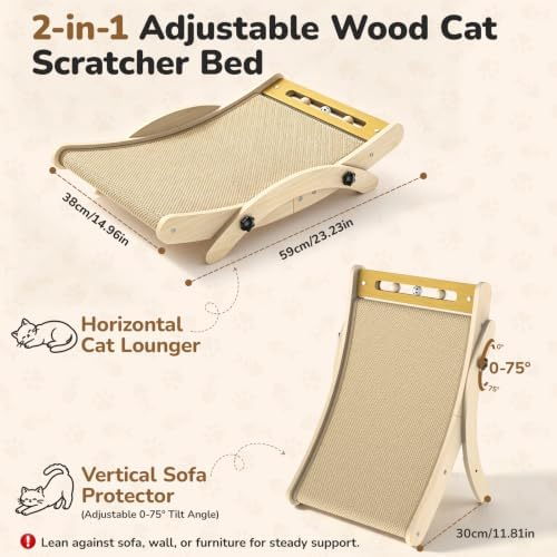 Cat Scratcher Bed for Large Cats - Image 2